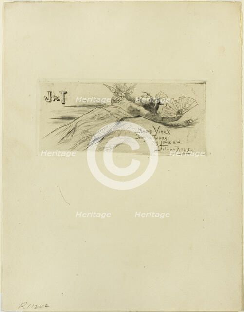 Flirt, 1894. Creator: Félicien Rops.