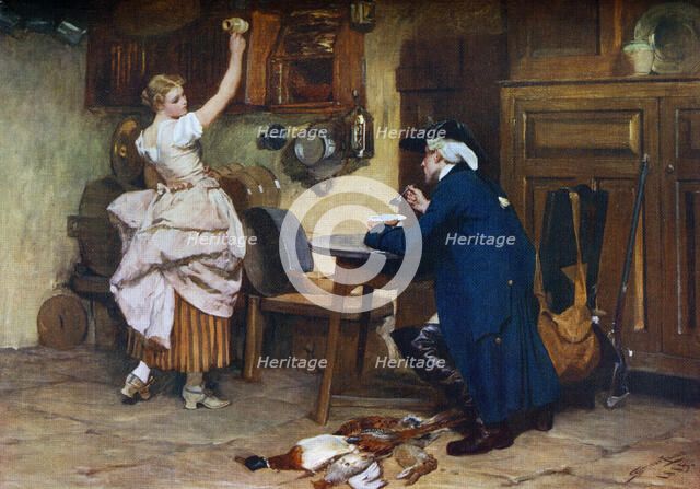 'Flirtation', 1885, (1912).Artist: John Seymour Lucas