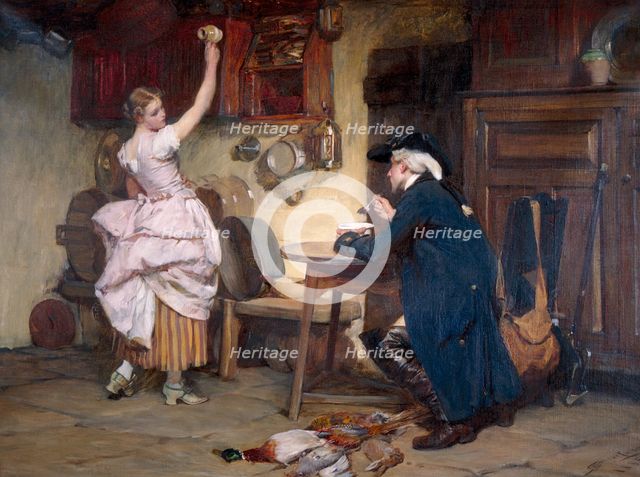 'Flirtation', 1885. Artist: John Francis Rigaud   