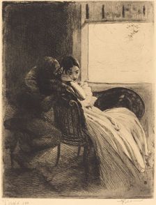 Flirtation, c. 1886. Creator: Paul Albert Besnard