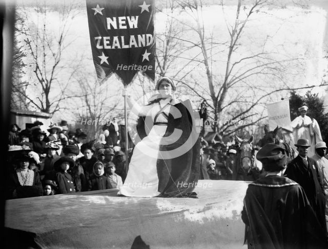 Float in suffrage parade, between c1910 and c1915. Creator: Bain News Service.