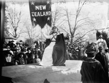Float in suffrage parade, between c1910 and c1915. Creator: Bain News Service