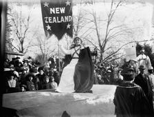 Float in suffrage parade, between c1910 and c1915. Creator: Bain News Service