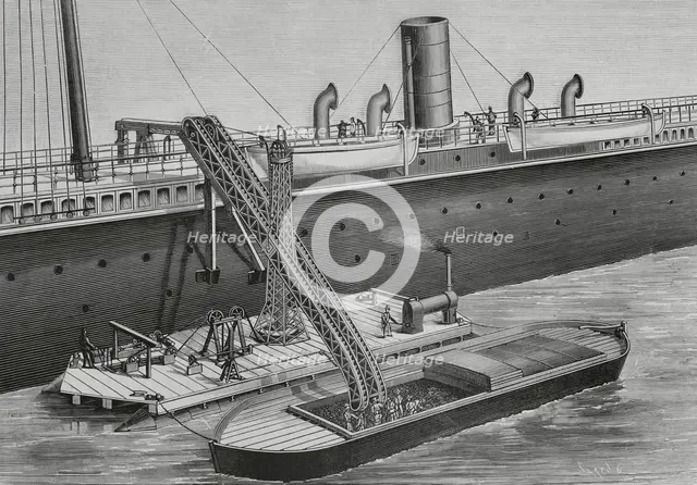 Floating coal elevator, 1883.  Creator: Tomás Carlos Capuz.