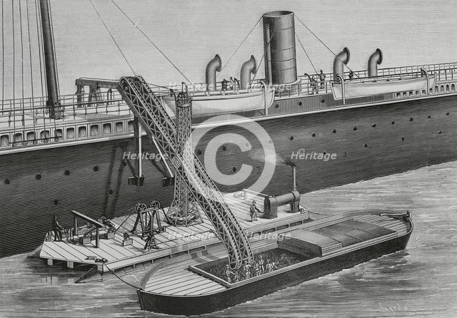 Floating coal elevator, 1883.  Creator: Tomás Carlos Capuz.