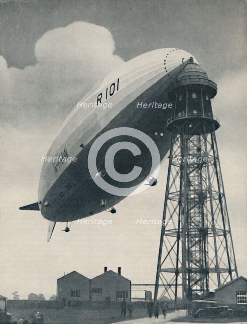 'Floating at the Mast Head, A Mighty Envelope of Invisible Power', c1935. Artist: Unknown.