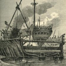 Floating Dock, Deptford (1820) (c1878). Creator: Unknown