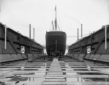 Floating dry dock, Algiers, Louisiana, ca 1903. Creator: Unknown
