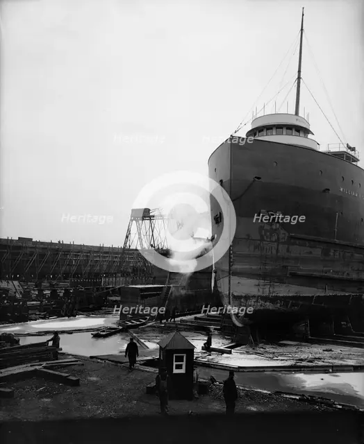 Floating dry dock, Great Lakes Engineering Works, 1906. Creator: Unknown.