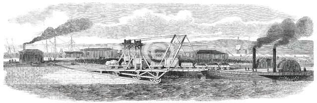 Floating Railway across the Forth, between Granton and Burntisland, 1850. Creator: Unknown.