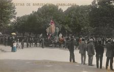 Floats Parade in the Ciutadella Park, Barcelona, 1910