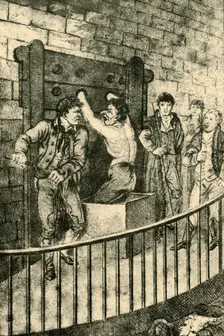 Flogging at the Old Bailey 1809, (1925). Creator: Unknown