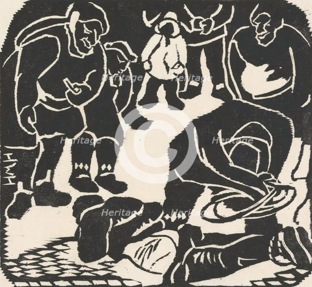 Flogging (Prelude to the Lynching), 1927. Creator: Helen West Heller.