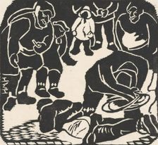 Flogging (Prelude to the Lynching), 1927. Creator: Helen West Heller