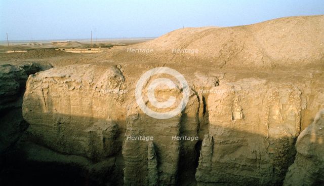 Flood pits, Ur, Iraq, 1977. Creator: Vivienne Sharp.