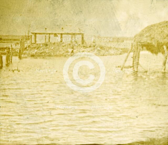 Flood, Ramskapelle, Belgium, c1914-c1918. Artist: Unknown.