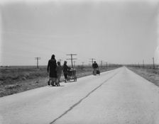 Flood refugees, four miles out of Memphis, Hall County, Texas, 1937. Creator: Dorothea Lange