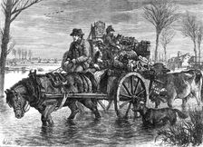 Flooded out in Lincolnshire, 1869. Creator: Unknown