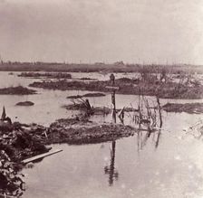 Flooding, Flanders, Belgium, c1914-c1918