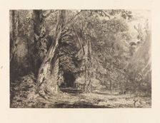 Flooding in the Forest of the Ile Séguin, 1833. Creator: Paul Huet