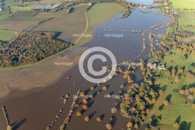 Flooding on the River Ouse at Moreby Hall, York, 2023. Creator: Robyn Andrews.