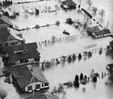 Flooding of the River Thames near Windsor, Berkshire, 1947. Artist: Aerofilms