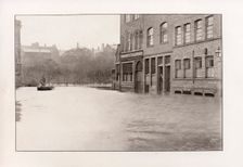 Flooding of the Rowntree Cocoa Works by the River Ouse, York, Yorkshire,1892
