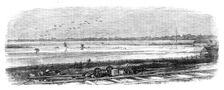 Floods at Melbourne, Australia: Emerald Hill, from the suburban railway, 1864. Creator: Unknown