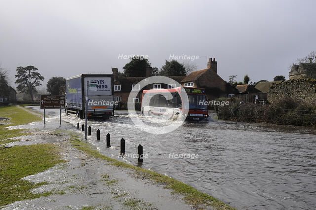 Floods at Beaulieu 2008. Artist: Unknown.