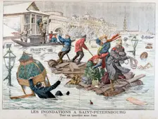 Floods in St Petersburg, Russia, 1903