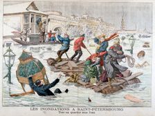Floods in St Petersburg, Russia, 1903