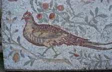 Floor mosaic from a Roman villa