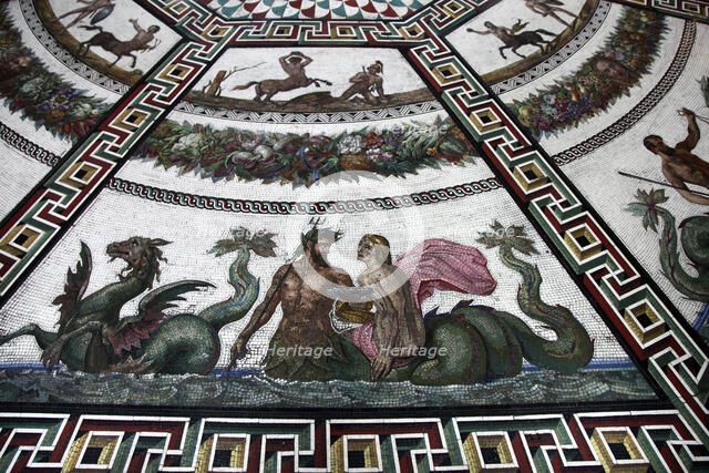 Floor mosaic in the Pavilion Hall, State Hermitage Museum, St Petersburg, Russia, 1847-1851. Artist: Andrei Ivanovich Stakenschneider