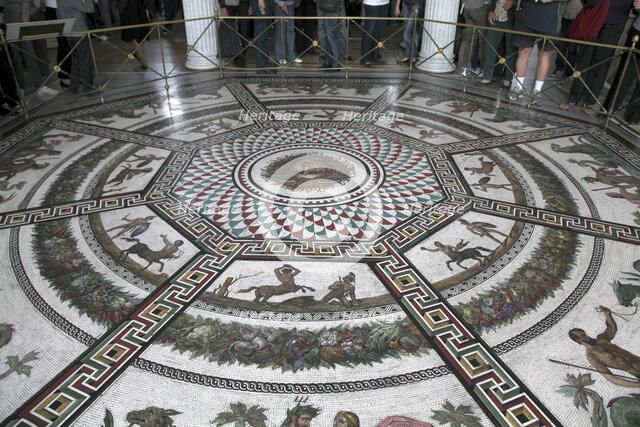 Floor mosaic in the Pavilion Hall, State Hermitage Museum, St Petersburg, Russia, 1847-1851. Artist: Andrei Ivanovich Stakenschneider