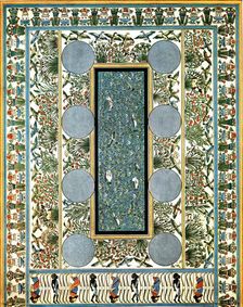 Floor painting in a palace at Tell el-Amarna, Egypt, (1928). Creator: Unknown