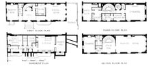 Floor plans, house of Mrs WK Vanderbilt, New York City, 1924