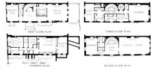Floor plans, house of Mrs WK Vanderbilt, New York City, 1924