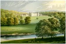 Floors Castle, Roxburghshire, Scotland, Duke of Roxburghe, c1880
