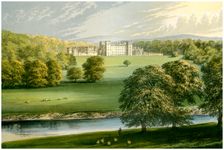 Floors Castle, Roxburghshire, Scotland, Duke of Roxburghe, c1880