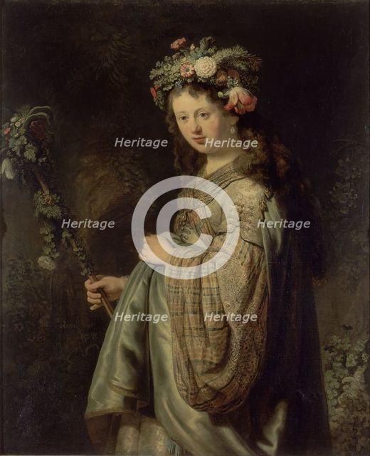 Flora, 1634. Creator: Rembrandt Harmensz van Rijn.