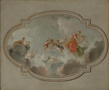 Flora and Zephyr, 1743. Creator: Jacob de Wit