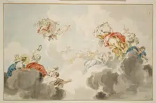 Flora and Zephyr, c1746. Creator: Jacob de Wit