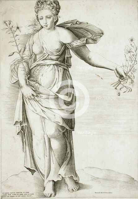 Flora, c1561. Creator: Enea Vico.