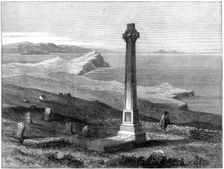 Flora Macdonald's monument, Kilmuir, Isle of Skye, Scotland, 1872