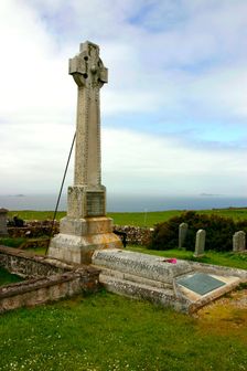 Flora MacDonald's memorial, Kilmuir Graveyard, Skye, Highland, Scotland. Creator: Peter Thompson