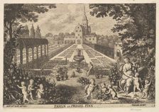 Flora with Putti in a Garden. Creator: Anton Joseph von Prenner