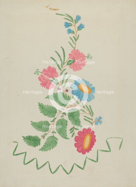 Floral Motifs, 1935/1942. Creator: Unknown.