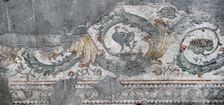 Floral border, mosaic pavement in the Great Palace of Constantinople, 4th-6th century. Creator: LTL