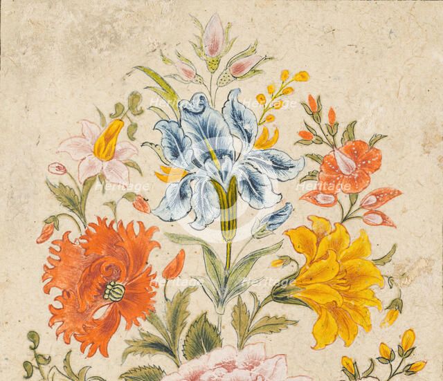 Floral Bouquet (image 3 of 3), between 1700 and 1750. Creator: Unknown.