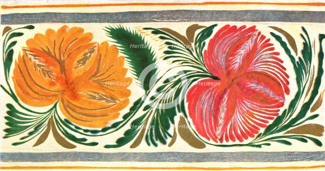 Floral design, Ukraine, 1925, (1928). Creator: Unknown.